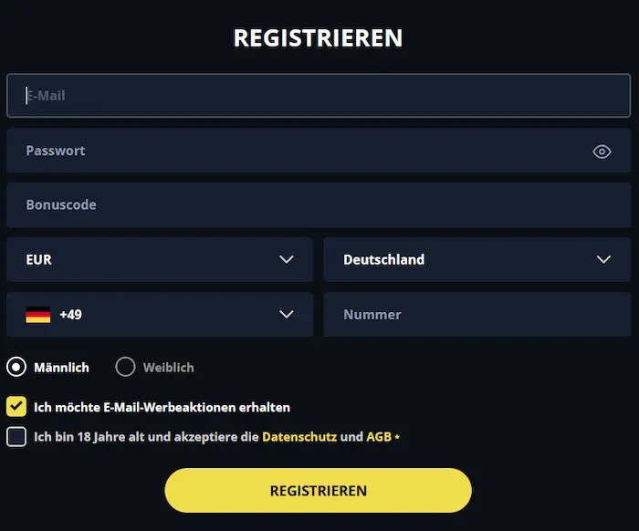 GoldenStar Anmelden reg